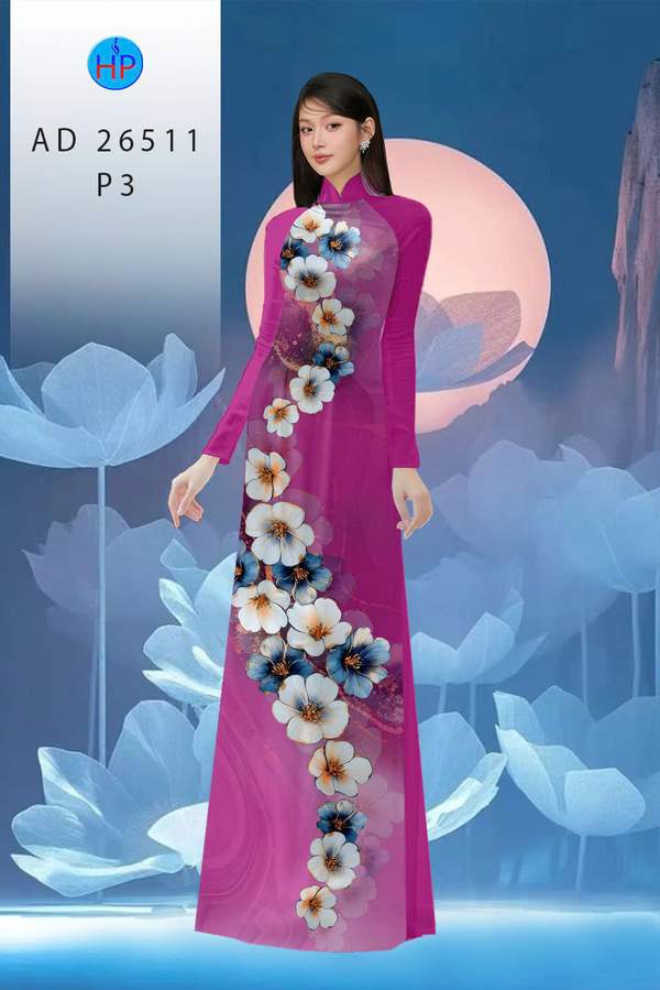 Vải Áo Dài Hoa In 3D AD 26511 15 1762737495 302 vai ao dai hoa in 3d ad 26511