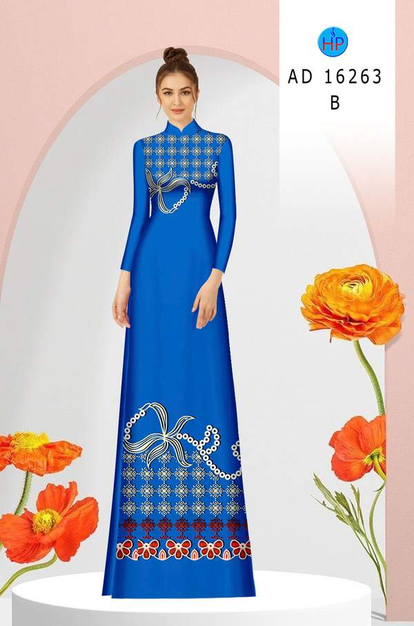 Vải Áo Dài Hoa In 3D AD 16263 11 1762738836 245 vai ao dai hoa in 3d ad 16263