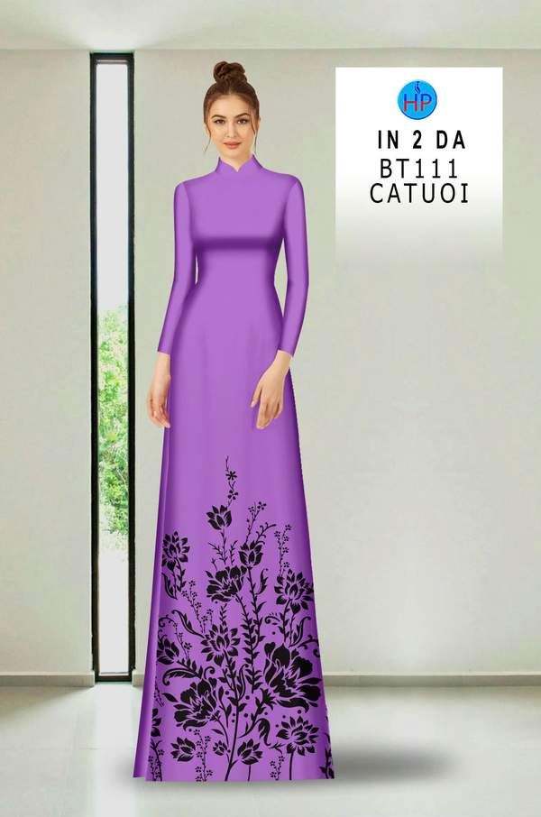 Vải Áo Dài Hoa In 3D AD BT111 4 1762739305 878 vai ao dai hoa in 3d ad bt111