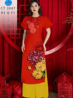 Vải Áo Dài Hoa In 3D AD CT3007 28 1762910935 467 vai ao dai hoa in 3d ad ct3007
