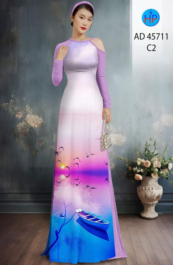 Vải Áo Dài Phong Cảnh AD 45711 4 1763016931 981 vai ao dai phong canh ad 45711