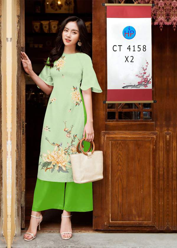 Vải Áo Dài Cách Tân Hoa Sen AD CT4158 4 1763017867 377 vai ao dai cach tan hoa sen ad ct4158