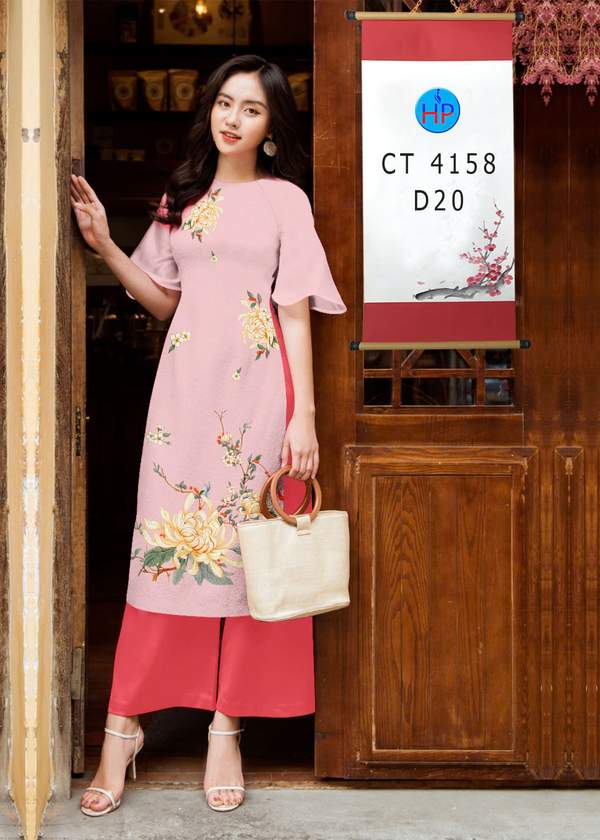 Vải Áo Dài Cách Tân Hoa Sen AD CT4158 3 1763017867 545 vai ao dai cach tan hoa sen ad ct4158