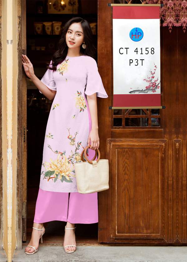 Vải Áo Dài Cách Tân Hoa Sen AD CT4158 9 1763017868 793 vai ao dai cach tan hoa sen ad ct4158