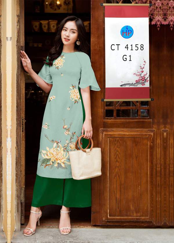 Vải Áo Dài Cách Tân Hoa Sen AD CT4158 11 1763017869 485 vai ao dai cach tan hoa sen ad ct4158