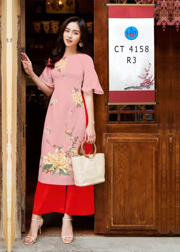 Vải Áo Dài Cách Tân Hoa Sen AD CT4158 13 1763017869 615 vai ao dai cach tan hoa sen ad ct4158