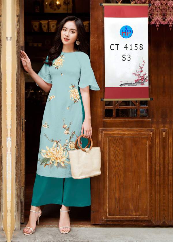 Vải Áo Dài Cách Tân Hoa Sen AD CT4158 10 1763017869 824 vai ao dai cach tan hoa sen ad ct4158