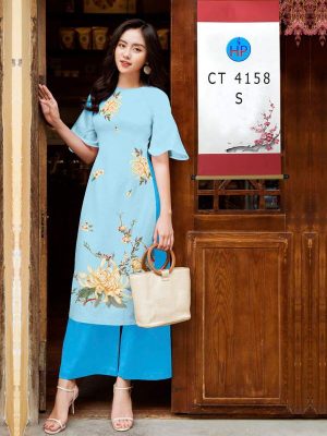 Vải Áo Dài Cách Tân Hoa Sen AD CT4158 32 1763017870 100 vai ao dai cach tan hoa sen ad ct4158