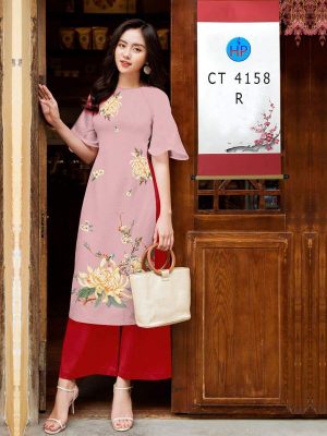 Vải Áo Dài Cách Tân Hoa Sen AD CT4158 35 1763017870 515 vai ao dai cach tan hoa sen ad ct4158