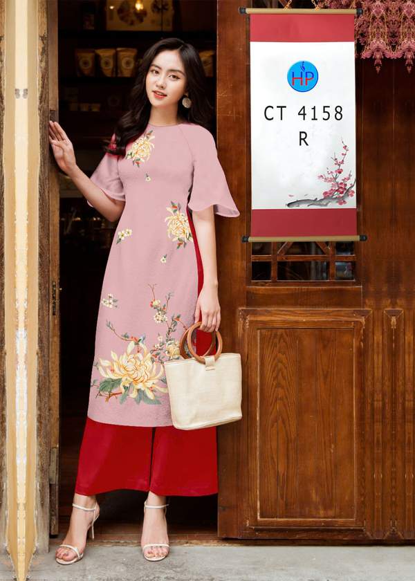 Vải Áo Dài Cách Tân Hoa Sen AD CT4158 18 1763017870 515 vai ao dai cach tan hoa sen ad ct4158