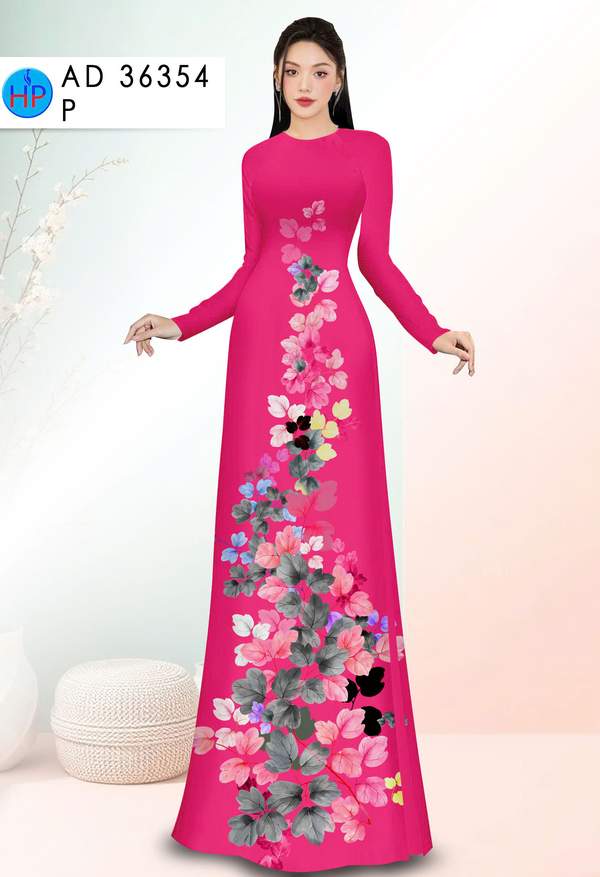 Vải Áo Dài Hoa In 3D AD 36354 3 1763172635 181 vai ao dai hoa in 3d ad 36354