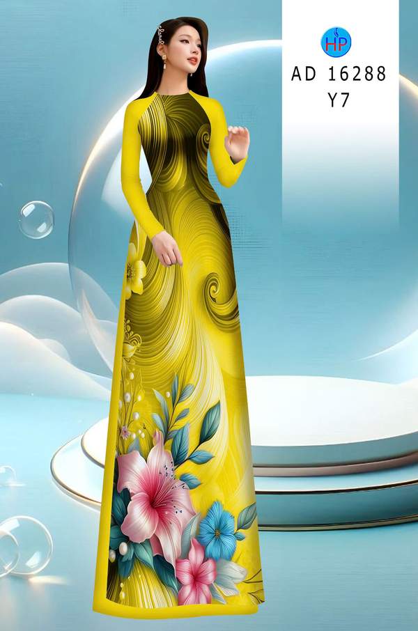 Vải Áo Dài Hoa In 3D AD 16288 9 1763174000 52 vai ao dai hoa in 3d ad 16288