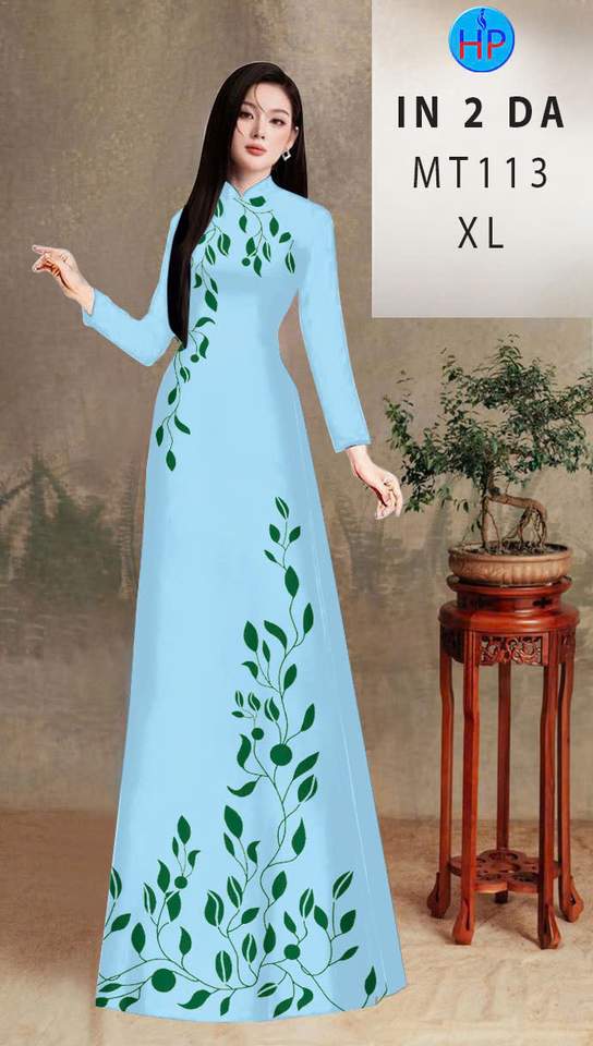 Vải Áo Dài Hoa In 3D AD MT113 3 1763362664 496 vai ao dai hoa in 3d ad mt113
