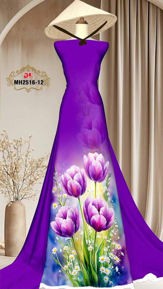 Vải Áo Dài Hoa Tulip AD MH2516 10 1763780959 229 vai ao dai hoa tulip ad mh2516