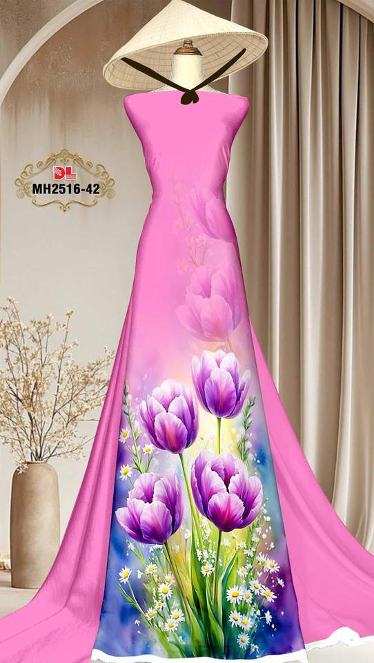 Vải Áo Dài Hoa Tulip AD MH2516 7 1763780959 48 vai ao dai hoa tulip ad mh2516