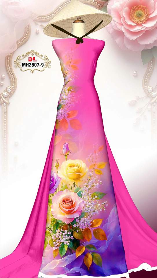 Vải Áo Dài Hoa Hồng AD MH2507 19 1763781429 90 vai ao dai hoa hong ad mh2507