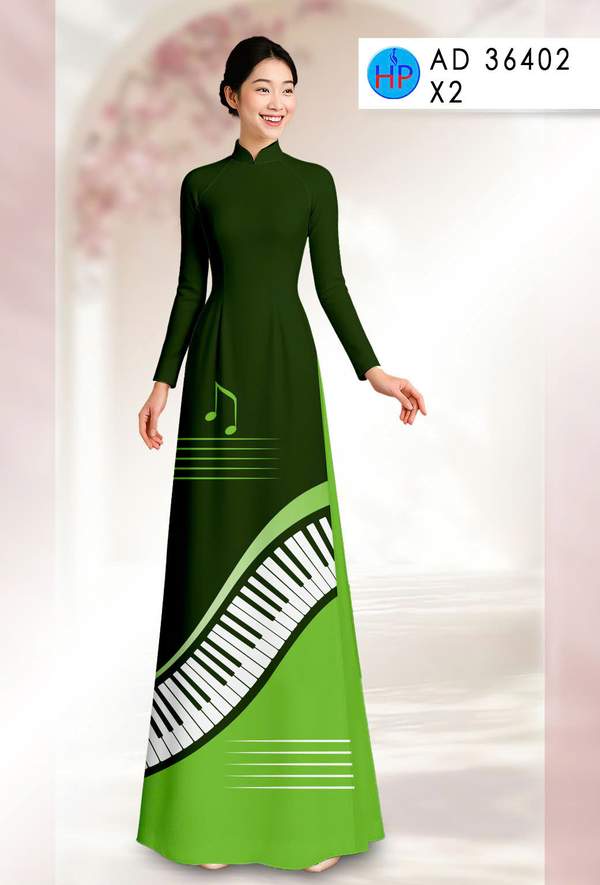 Vải Áo Dài Hình Phím Đàn AD 36402 1 vai ao dai hinh phim dan ad 36402