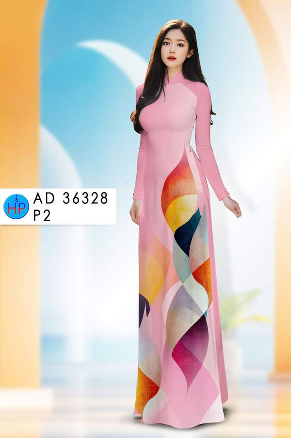 Vải Áo Dài Hoa In 3D AD 36328 1 vai ao dai hoa in 3d ad 36328