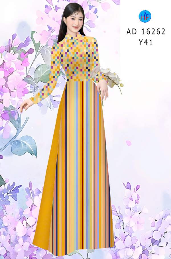 Vải Áo Dài Hoa Văn AD 16262 1 vai ao dai hoa van ad 16262