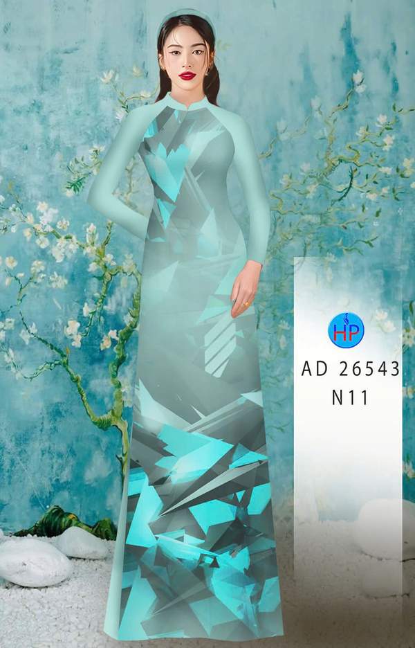 Vải Áo Dài Hoa Văn AD 26543 1 vai ao dai hoa van ad 26543
