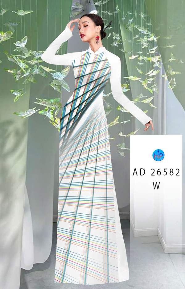 Vải Áo Dài Hoa Văn AD 26582 1 vai ao dai hoa van ad 26582
