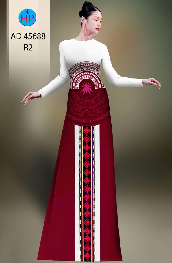 Vải Áo Dài Hoa Văn AD 45688 1 vai ao dai hoa van ad 45688