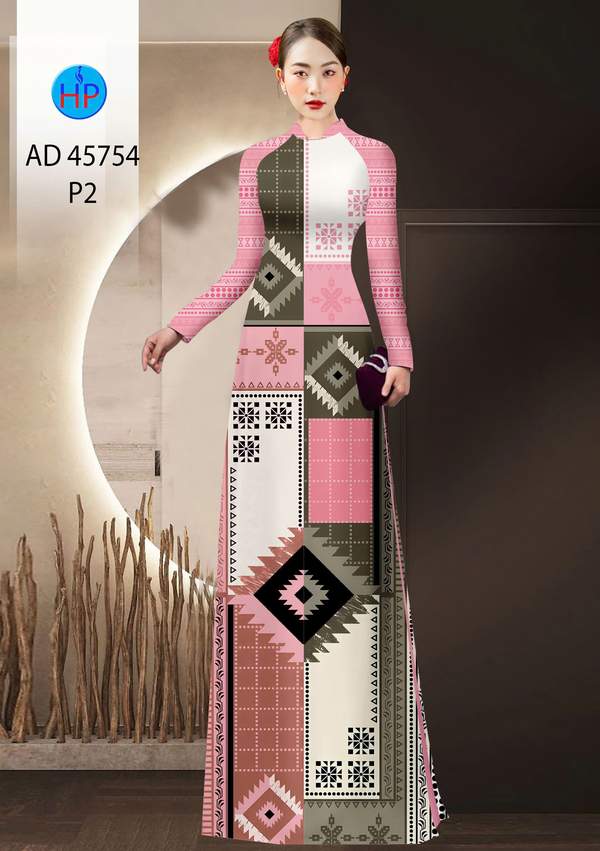Vải Áo Dài Hoa Văn AD 45754 1 vai ao dai hoa van ad 45754