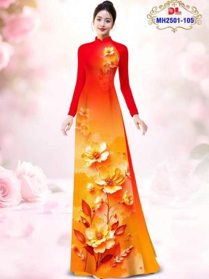 Vải Áo Dài Hoa In 3D AD MH2501 23 vai ao dai dep guhs