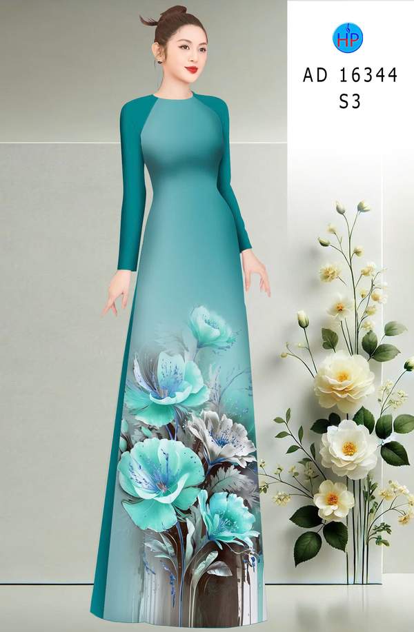 Vải Áo Dài Hoa In 3D AD 16344 8 1764725812 15 vai ao dai hoa in 3d ad 16344