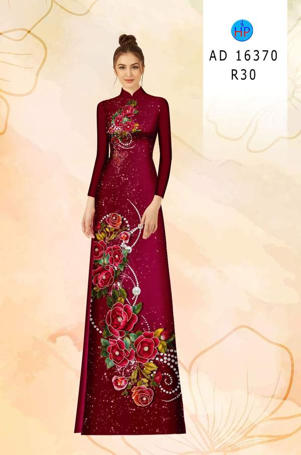Vải Áo Dài Hoa Hồng AD 16370 2 1765265732 99 vai ao dai hoa hong ad 16370