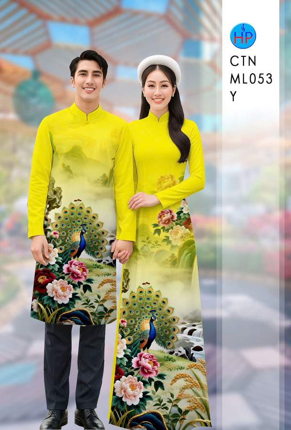 Vải Áo Dài Cặp Đôi Chim Công AD CTN ML053 2 1765330620 571 vai ao dai cap doi chim cong ad ctn ml053