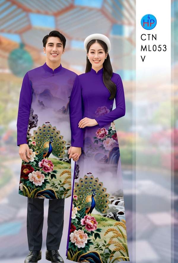 Vải Áo Dài Cặp Đôi Chim Công AD CTN ML053 3 1765330620 983 vai ao dai cap doi chim cong ad ctn ml053