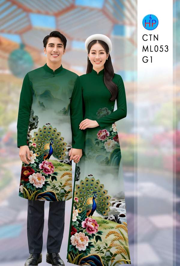 Vải Áo Dài Cặp Đôi Chim Công AD CTN ML053 8 1765330621 181 vai ao dai cap doi chim cong ad ctn ml053