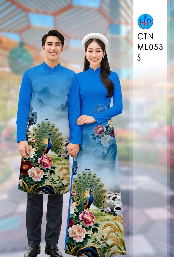 Vải Áo Dài Cặp Đôi Chim Công AD CTN ML053 5 1765330621 261 vai ao dai cap doi chim cong ad ctn ml053