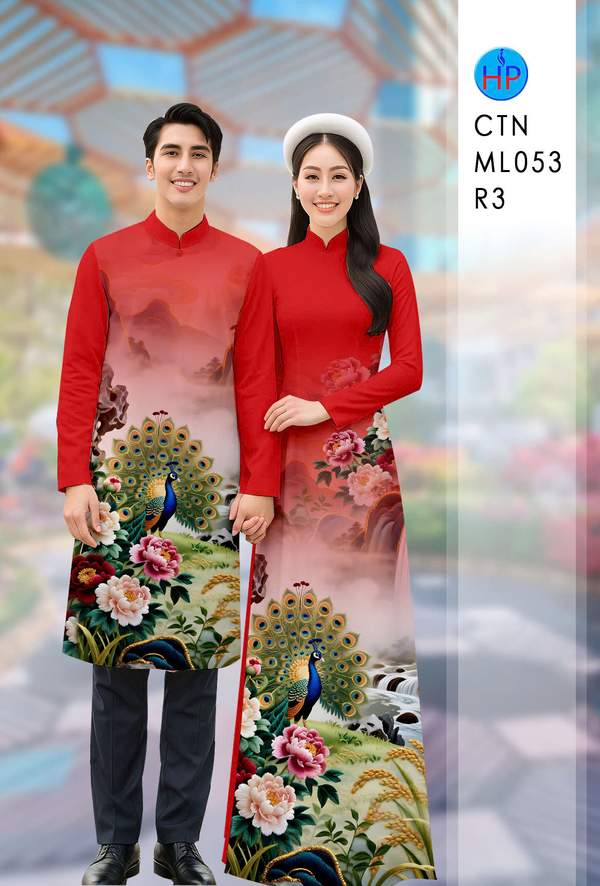 Vải Áo Dài Cặp Đôi Chim Công AD CTN ML053 9 1765330622 390 vai ao dai cap doi chim cong ad ctn ml053