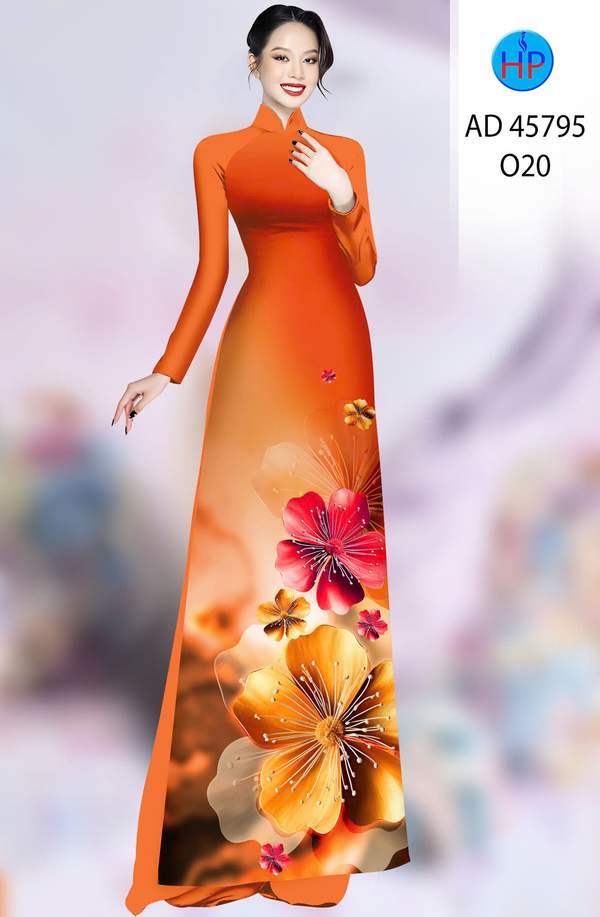 Vải Áo Dài Hoa In 3D AD 45795 5 1765592891 19 vai ao dai hoa in 3d ad 45795