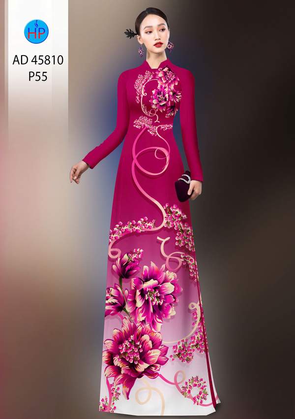 Vải Áo Dài Hoa In 3D AD 45810 17 1765854320 118 vai ao dai hoa in 3d ad 45810