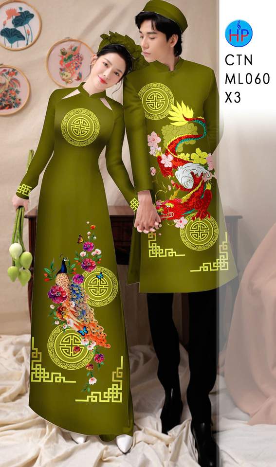 Vải Áo Dài Cặp Đôi Chim Phượng AD CTNML060 6 1766022087 249 vai ao dai cap doi chim phuong ad ctnml060
