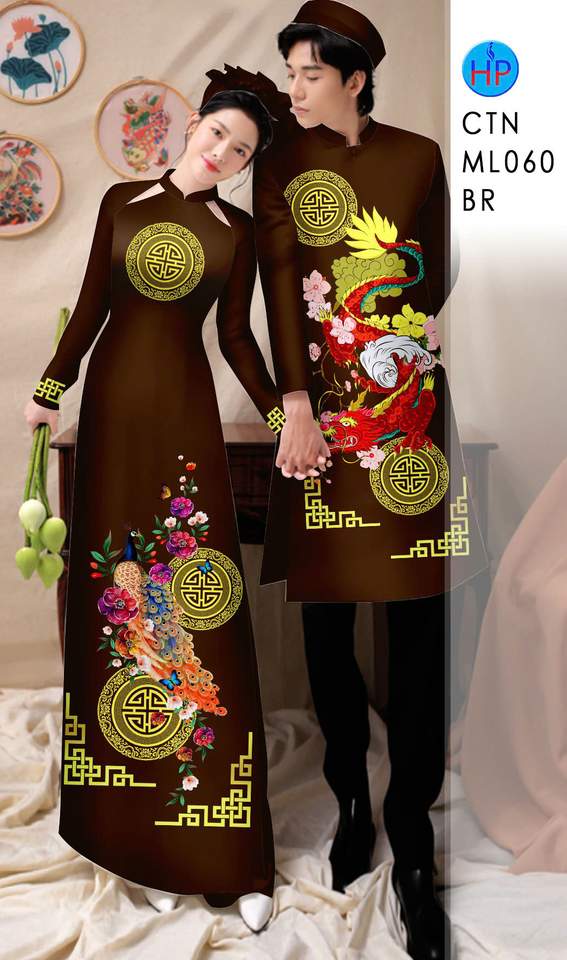 Vải Áo Dài Cặp Đôi Chim Phượng AD CTNML060 7 1766022087 473 vai ao dai cap doi chim phuong ad ctnml060