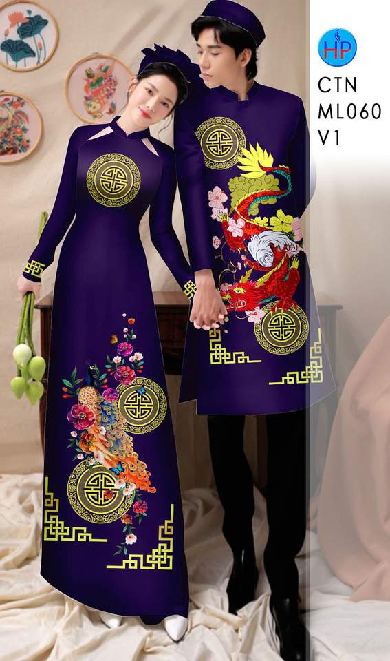 Vải Áo Dài Cặp Đôi Chim Phượng AD CTNML060 5 1766022087 692 vai ao dai cap doi chim phuong ad ctnml060