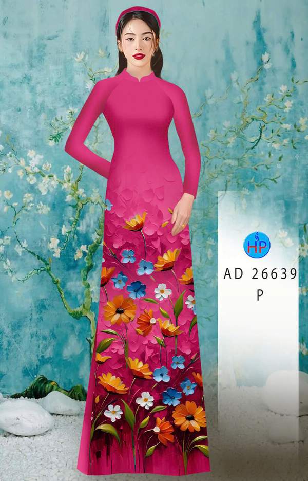 Vải Áo Dài Hoa In 3D AD 26639 5 1766022217 876 vai ao dai hoa in 3d ad 26639