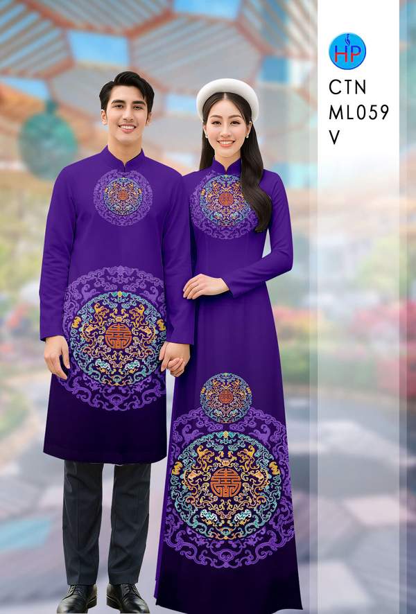 Vải Áo Dài Cặp Đôi Hoa Văn AD CTNML059 2 1766022527 830 vai ao dai cap doi hoa van ad ctnml059