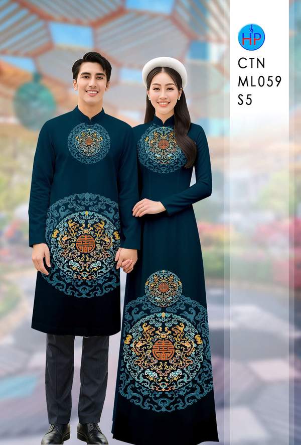 Vải Áo Dài Cặp Đôi Hoa Văn AD CTNML059 4 1766022527 98 vai ao dai cap doi hoa van ad ctnml059