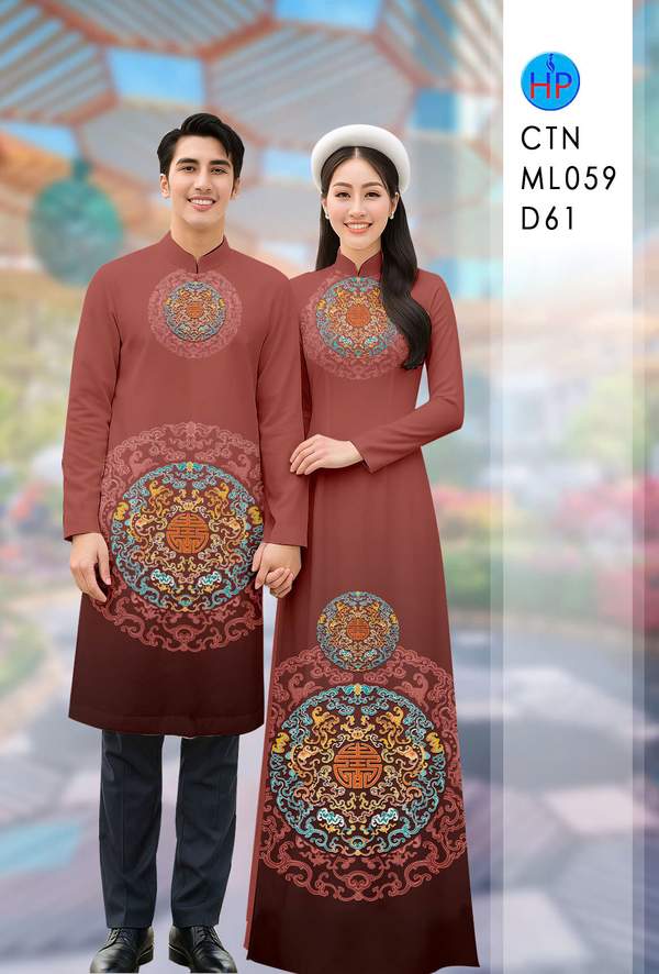 Vải Áo Dài Cặp Đôi Hoa Văn AD CTNML059 8 1766022528 406 vai ao dai cap doi hoa van ad ctnml059