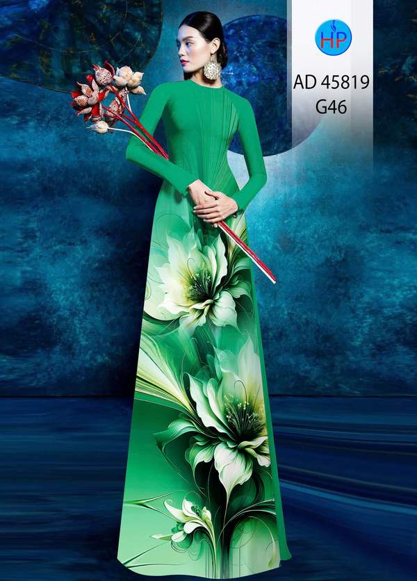 Vải Áo Dài Hoa In 3D AD 45819 3 1766716917 368 vai ao dai hoa in 3d ad 45819