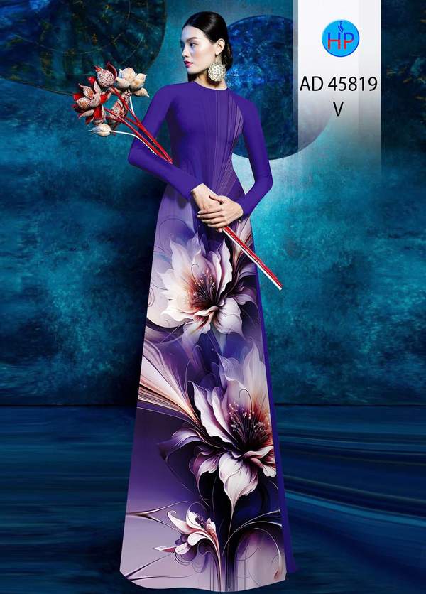 Vải Áo Dài Hoa In 3D AD 45819 8 1766716918 644 vai ao dai hoa in 3d ad 45819