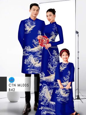 Vải Áo Dài Cặp Đôi Chim Hạc AD CTNML005 21 1766978105 575 vai ao dai cap doi chim hac ad ctnml005