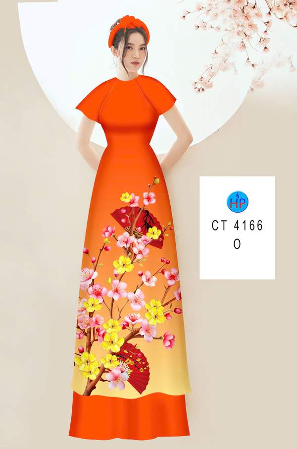 Vải Áo Dài Đón Tết AD 4166 2 vai ao dai don tet ad 4166