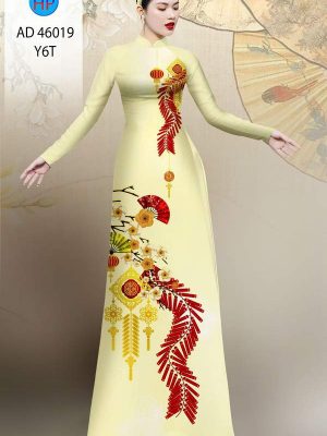 Vải Áo Dài Đón Tết AD 46019 20 vai ao dai don tet ad 46019