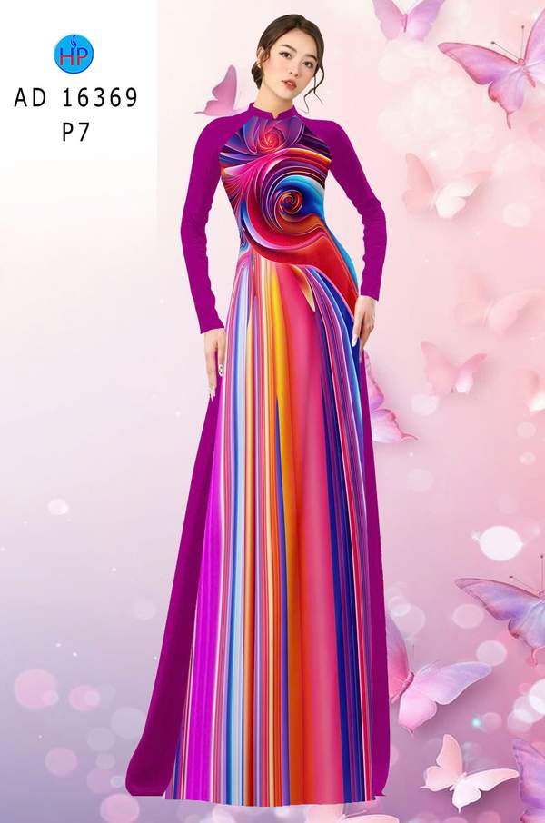 Vải Áo Dài Hoa In 3D AD 16369 1 vai ao dai hoa in 3d ad 16369